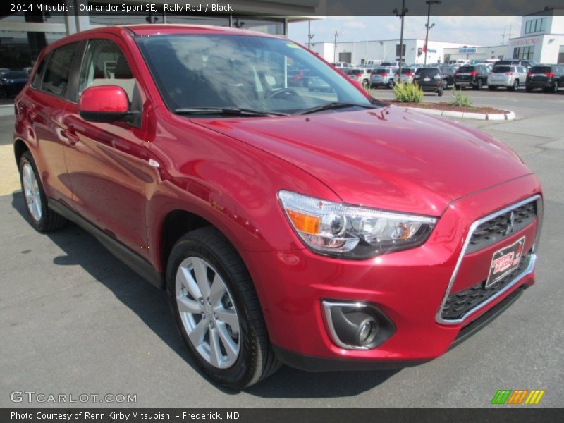 Rally Red / Black 2014 Mitsubishi Outlander Sport SE