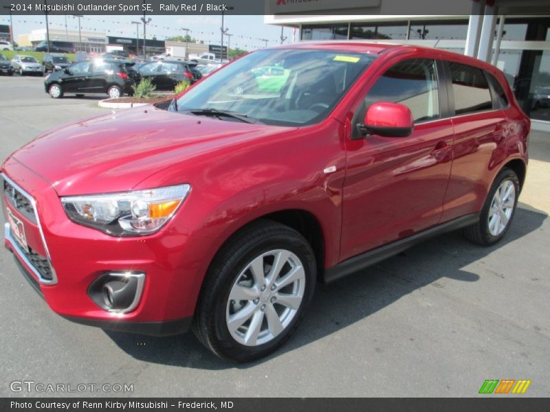 Rally Red / Black 2014 Mitsubishi Outlander Sport SE