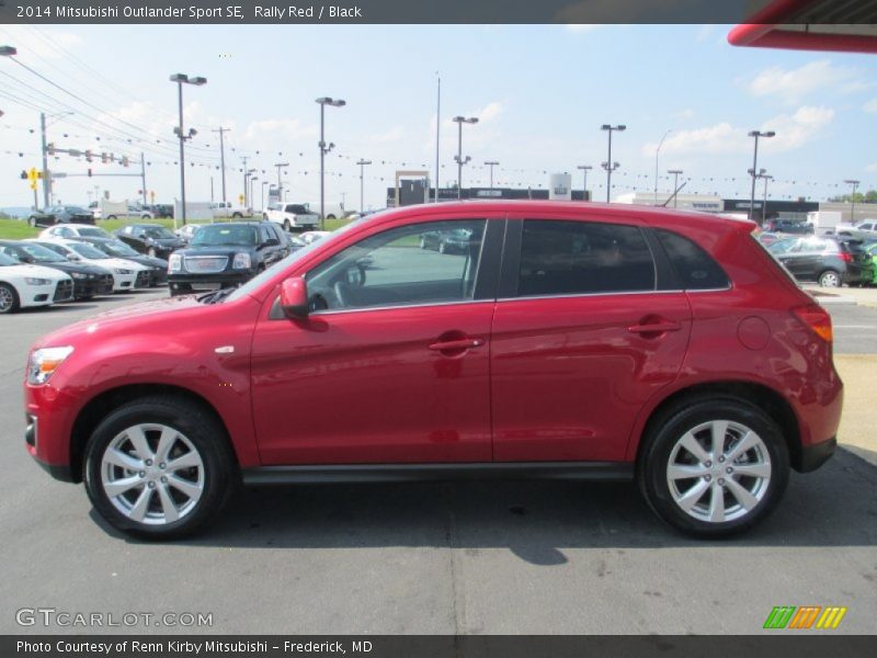 Rally Red / Black 2014 Mitsubishi Outlander Sport SE