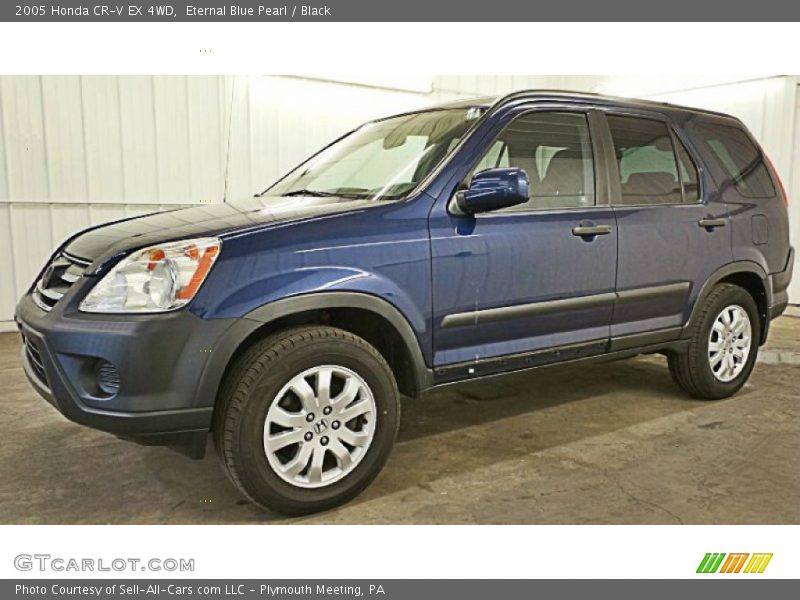 Eternal Blue Pearl / Black 2005 Honda CR-V EX 4WD