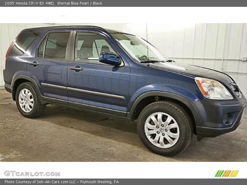 Eternal Blue Pearl / Black 2005 Honda CR-V EX 4WD