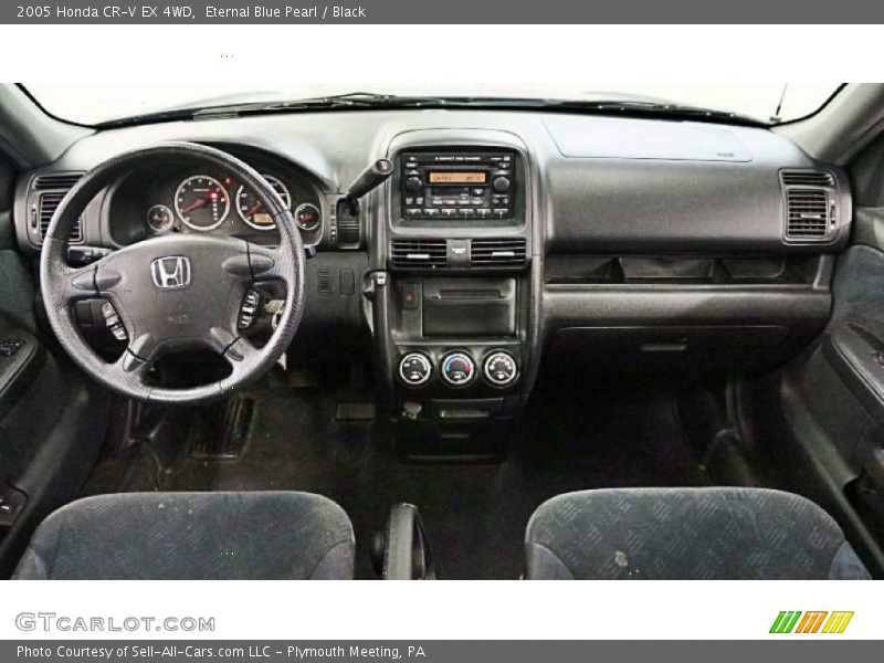 Eternal Blue Pearl / Black 2005 Honda CR-V EX 4WD