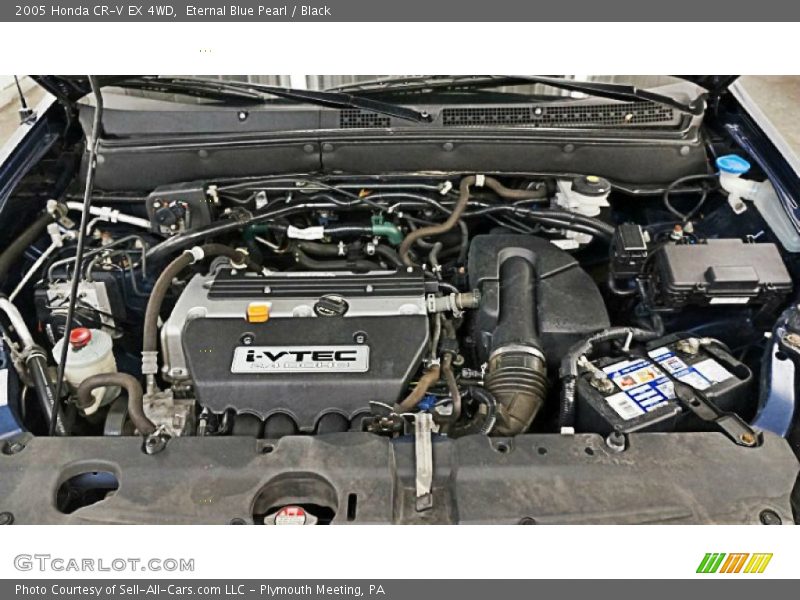 Eternal Blue Pearl / Black 2005 Honda CR-V EX 4WD