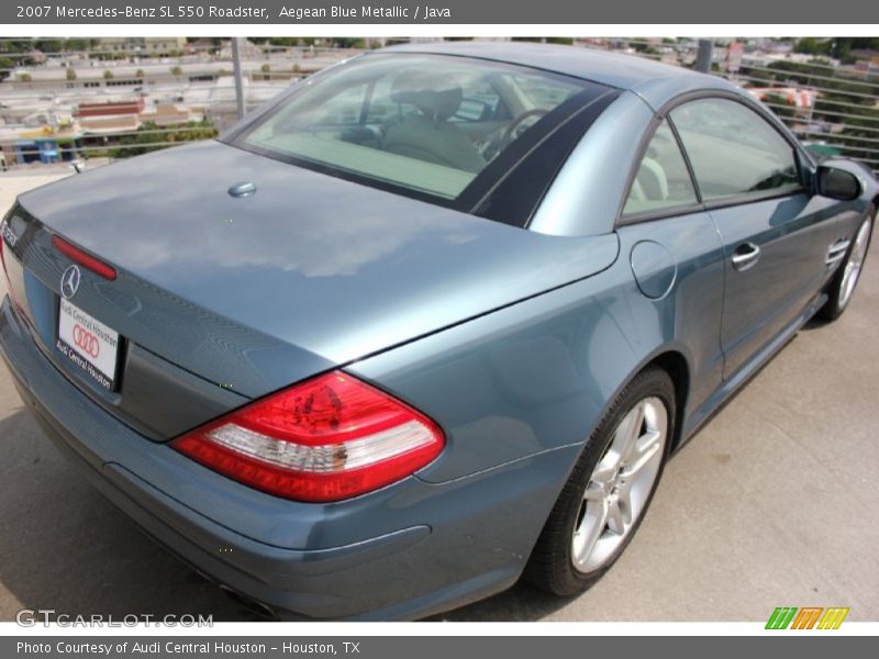 Aegean Blue Metallic / Java 2007 Mercedes-Benz SL 550 Roadster