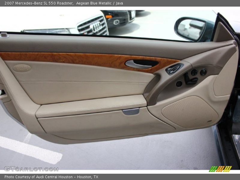 Aegean Blue Metallic / Java 2007 Mercedes-Benz SL 550 Roadster