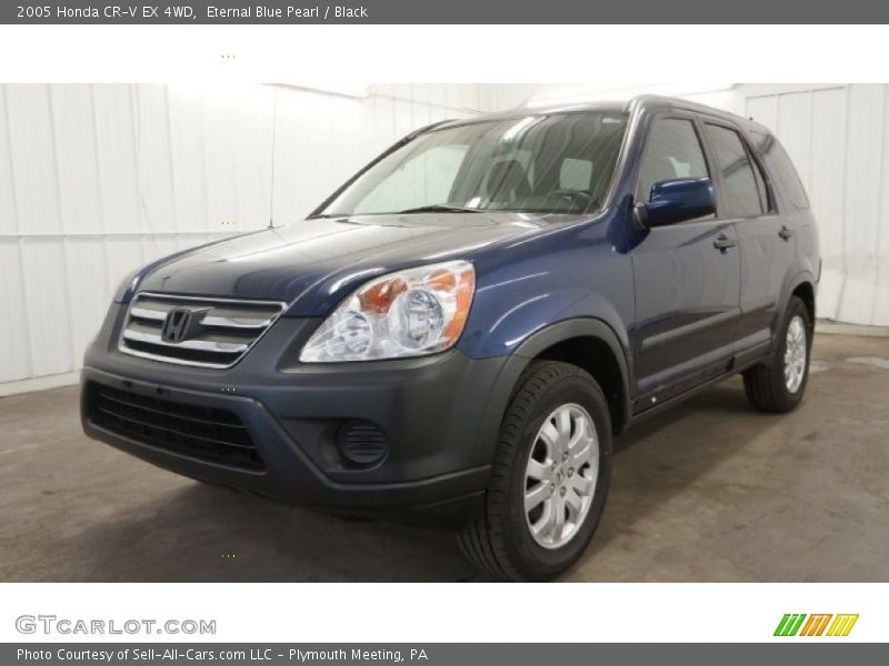 Eternal Blue Pearl / Black 2005 Honda CR-V EX 4WD