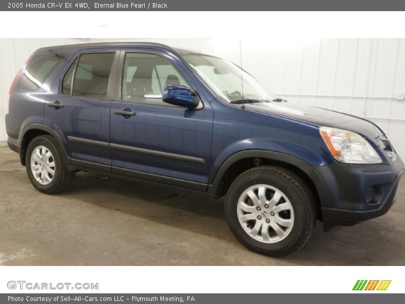 Eternal Blue Pearl / Black 2005 Honda CR-V EX 4WD