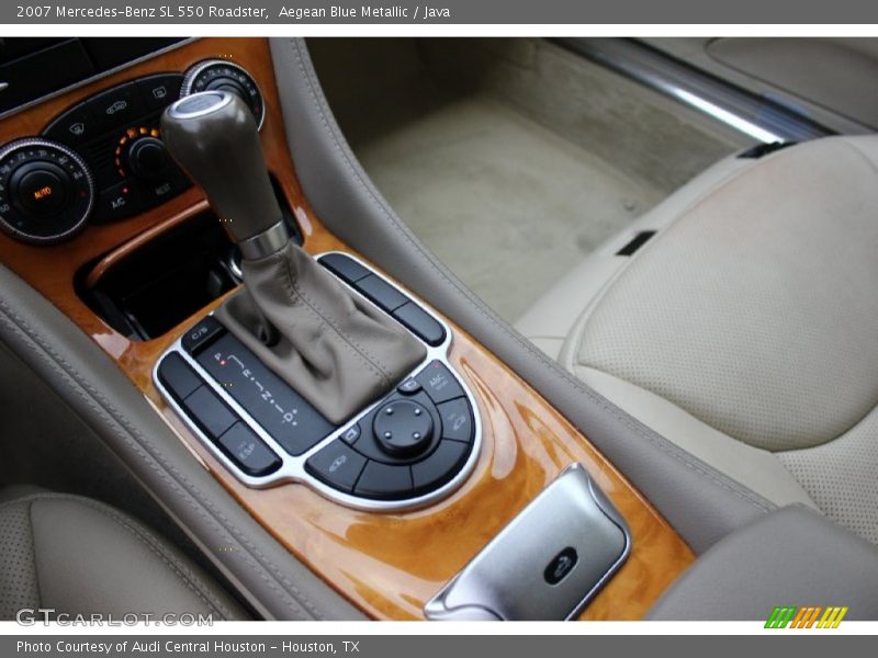 Aegean Blue Metallic / Java 2007 Mercedes-Benz SL 550 Roadster