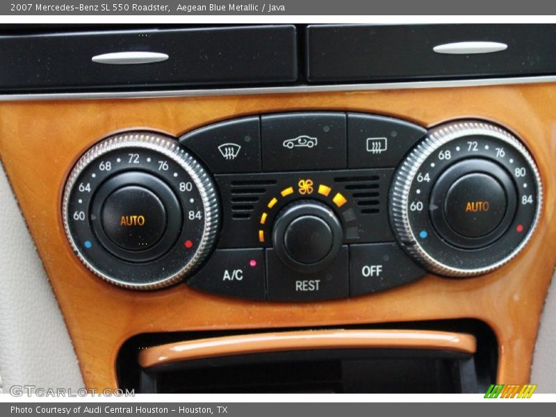 Aegean Blue Metallic / Java 2007 Mercedes-Benz SL 550 Roadster