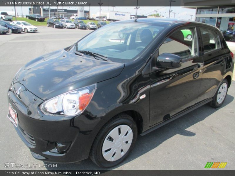 Mystic Black / Black 2014 Mitsubishi Mirage DE