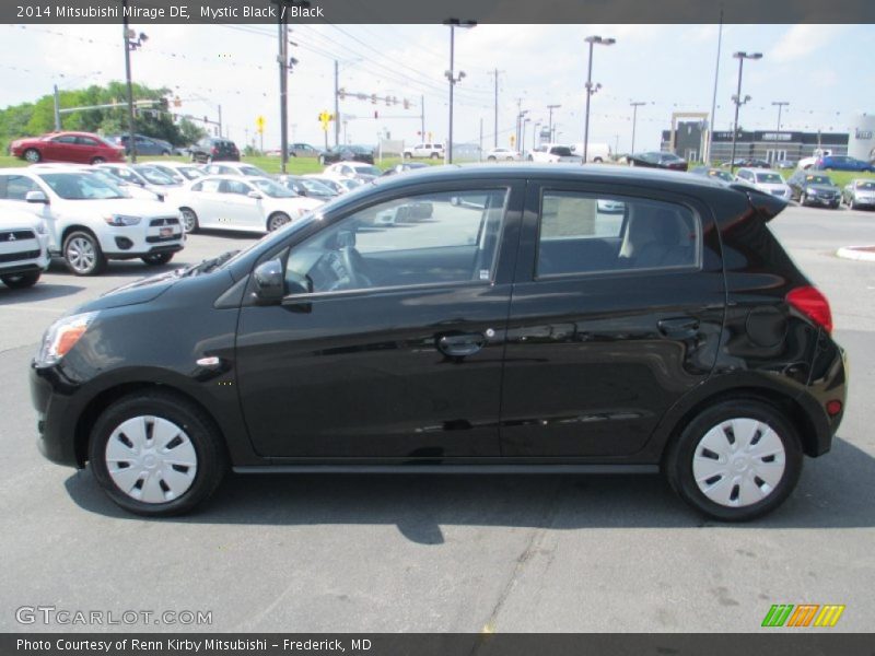 Mystic Black / Black 2014 Mitsubishi Mirage DE