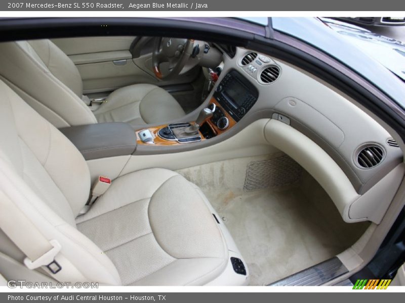 Aegean Blue Metallic / Java 2007 Mercedes-Benz SL 550 Roadster