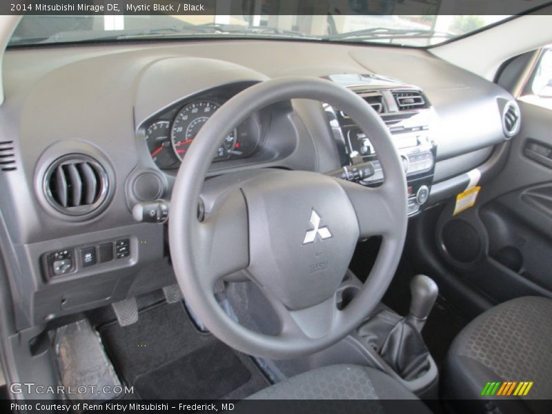 Mystic Black / Black 2014 Mitsubishi Mirage DE