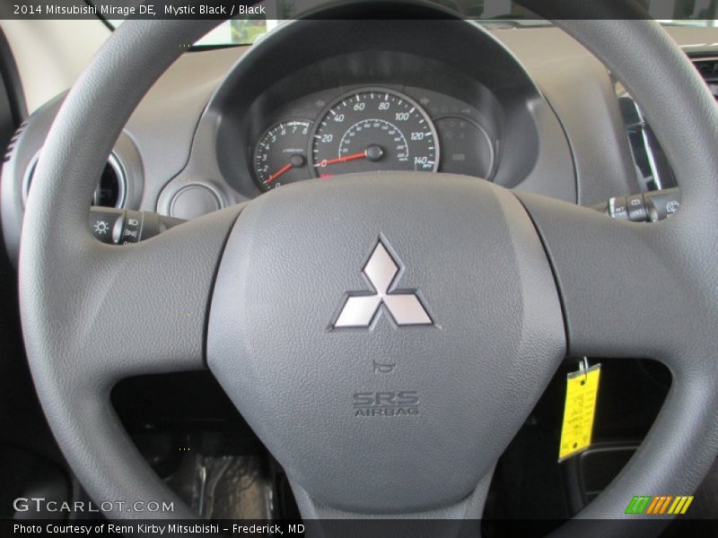 Mystic Black / Black 2014 Mitsubishi Mirage DE