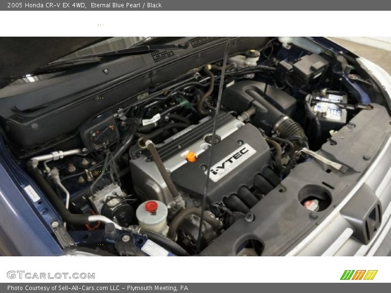Eternal Blue Pearl / Black 2005 Honda CR-V EX 4WD