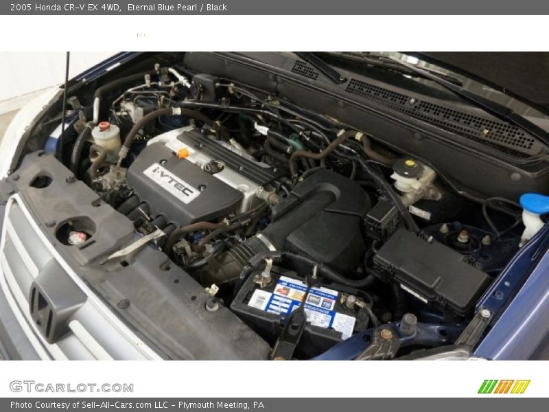 Eternal Blue Pearl / Black 2005 Honda CR-V EX 4WD