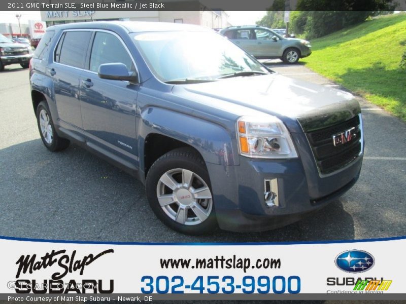 Steel Blue Metallic / Jet Black 2011 GMC Terrain SLE