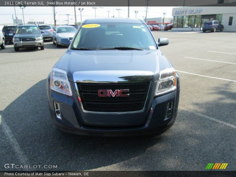 Steel Blue Metallic / Jet Black 2011 GMC Terrain SLE