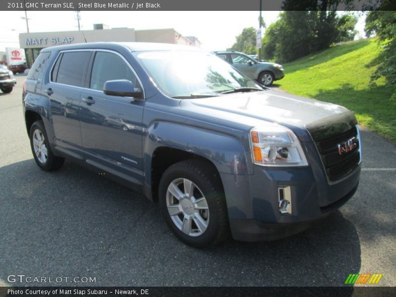 Steel Blue Metallic / Jet Black 2011 GMC Terrain SLE