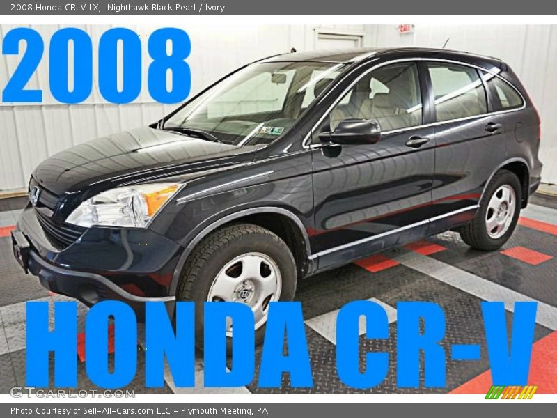 Nighthawk Black Pearl / Ivory 2008 Honda CR-V LX
