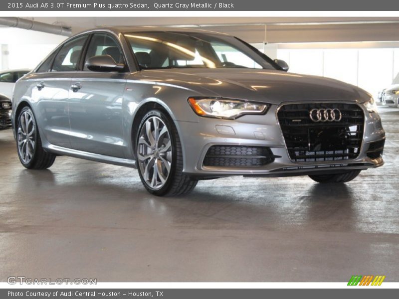 Quartz Gray Metallic / Black 2015 Audi A6 3.0T Premium Plus quattro Sedan