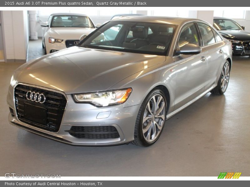 Quartz Gray Metallic / Black 2015 Audi A6 3.0T Premium Plus quattro Sedan