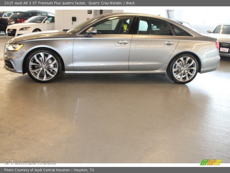 Quartz Gray Metallic / Black 2015 Audi A6 3.0T Premium Plus quattro Sedan