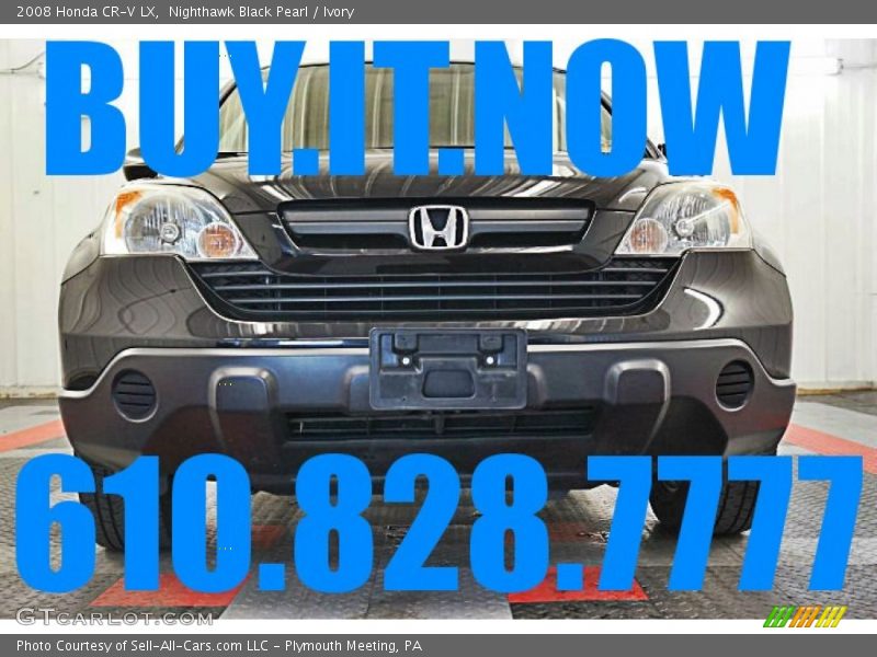 Nighthawk Black Pearl / Ivory 2008 Honda CR-V LX