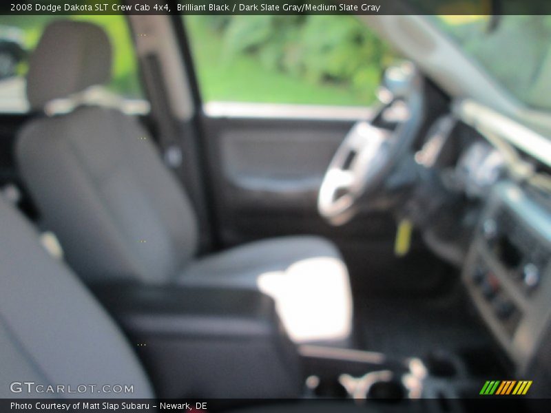 Brilliant Black / Dark Slate Gray/Medium Slate Gray 2008 Dodge Dakota SLT Crew Cab 4x4