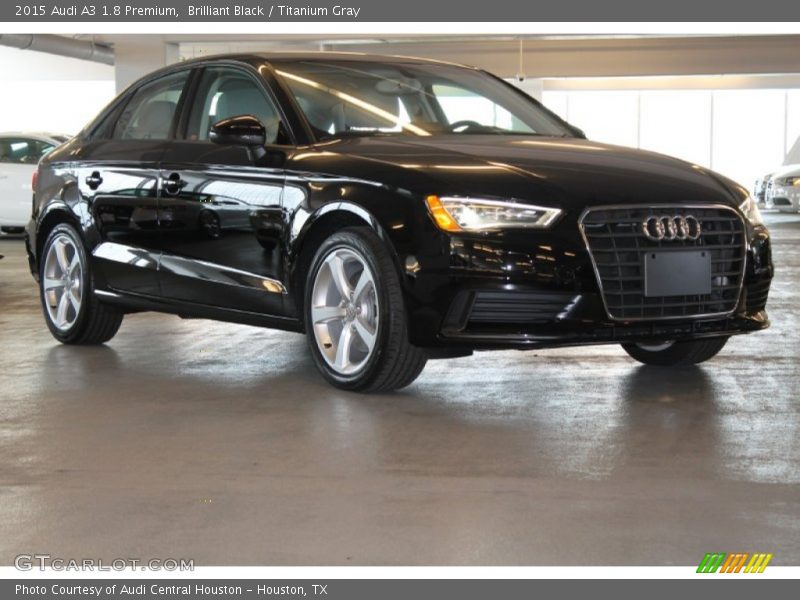 Brilliant Black / Titanium Gray 2015 Audi A3 1.8 Premium