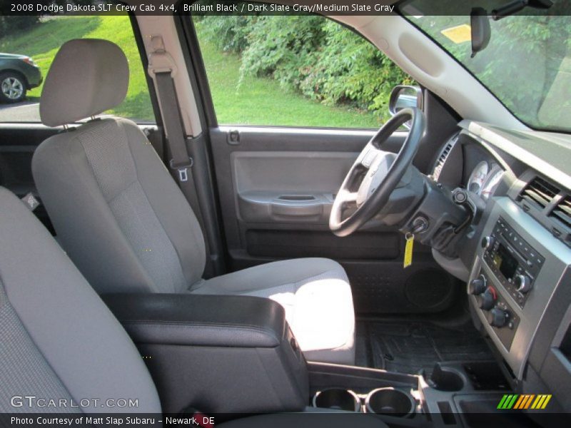 Brilliant Black / Dark Slate Gray/Medium Slate Gray 2008 Dodge Dakota SLT Crew Cab 4x4
