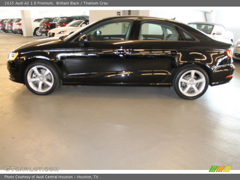 Brilliant Black / Titanium Gray 2015 Audi A3 1.8 Premium