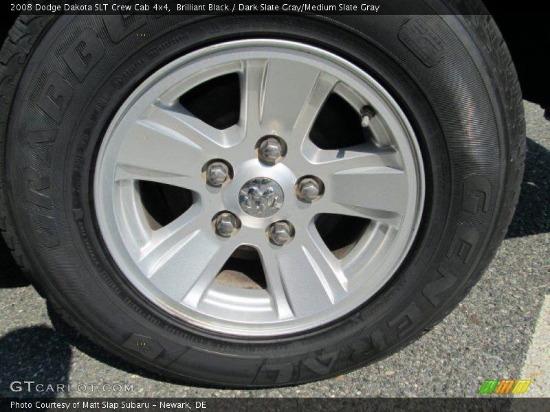 Brilliant Black / Dark Slate Gray/Medium Slate Gray 2008 Dodge Dakota SLT Crew Cab 4x4