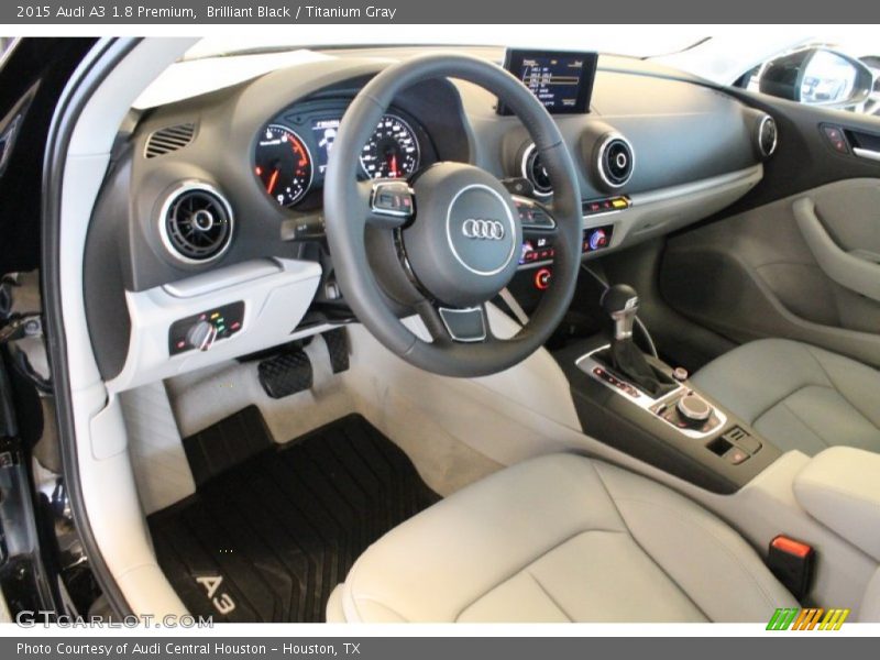Brilliant Black / Titanium Gray 2015 Audi A3 1.8 Premium
