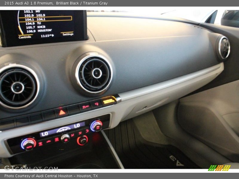Brilliant Black / Titanium Gray 2015 Audi A3 1.8 Premium