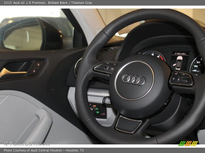 Brilliant Black / Titanium Gray 2015 Audi A3 1.8 Premium