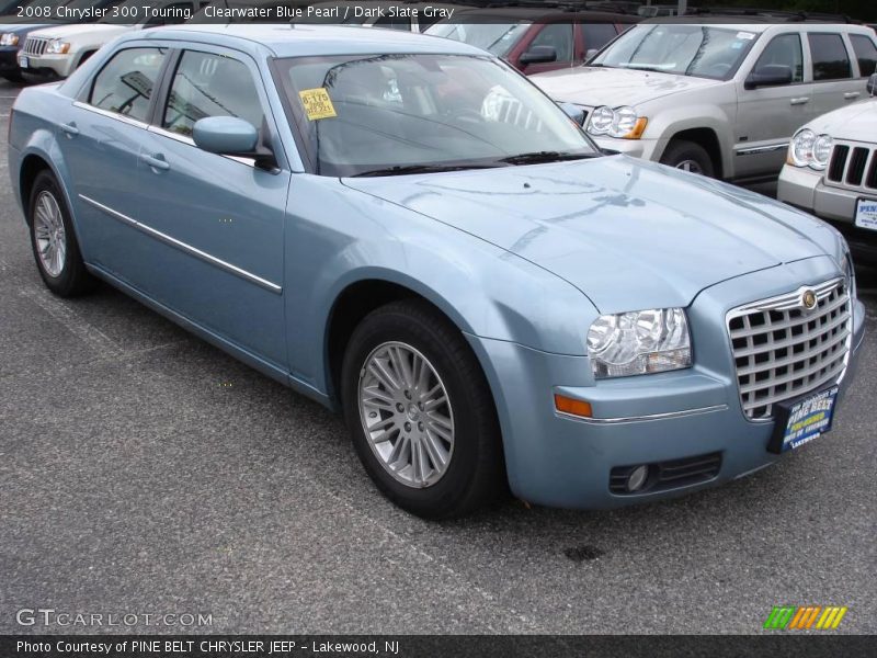 Clearwater Blue Pearl / Dark Slate Gray 2008 Chrysler 300 Touring