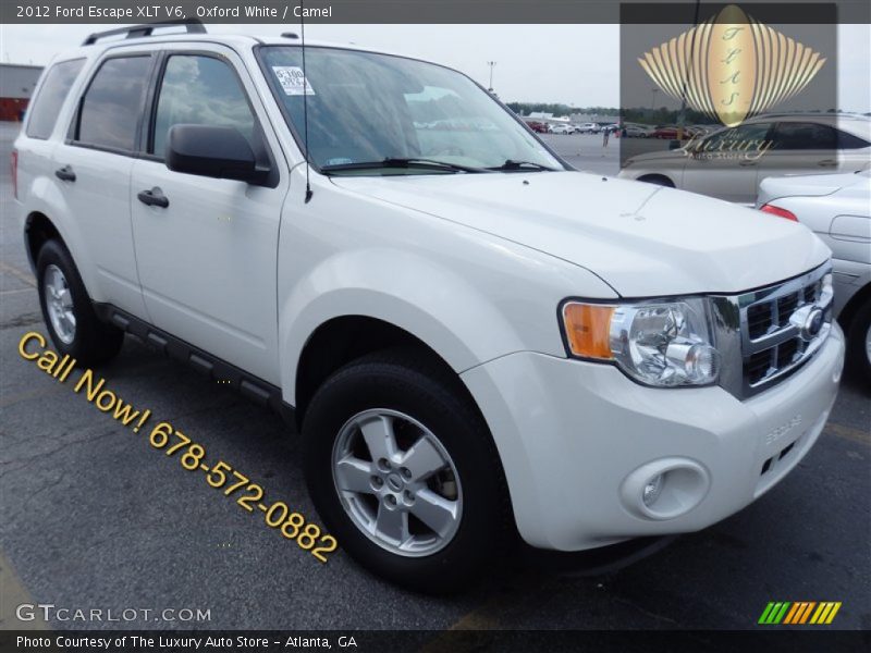 Oxford White / Camel 2012 Ford Escape XLT V6
