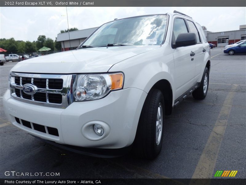 Oxford White / Camel 2012 Ford Escape XLT V6