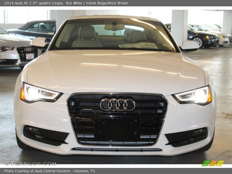 Ibis White / Velvet Beige/Moor Brown 2014 Audi A5 2.0T quattro Coupe