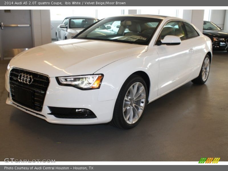 Ibis White / Velvet Beige/Moor Brown 2014 Audi A5 2.0T quattro Coupe