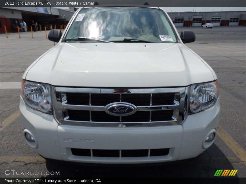 Oxford White / Camel 2012 Ford Escape XLT V6
