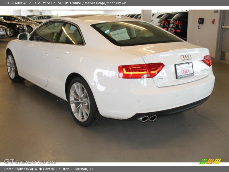 Ibis White / Velvet Beige/Moor Brown 2014 Audi A5 2.0T quattro Coupe