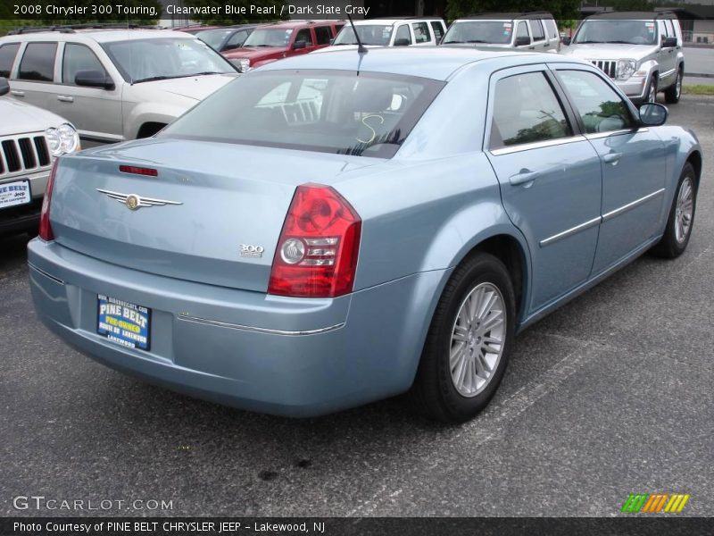 Clearwater Blue Pearl / Dark Slate Gray 2008 Chrysler 300 Touring