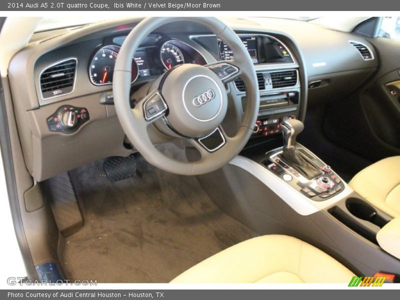 Ibis White / Velvet Beige/Moor Brown 2014 Audi A5 2.0T quattro Coupe