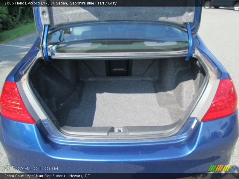 Sapphire Blue Pearl / Gray 2006 Honda Accord EX-L V6 Sedan