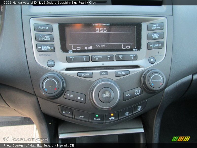 Sapphire Blue Pearl / Gray 2006 Honda Accord EX-L V6 Sedan