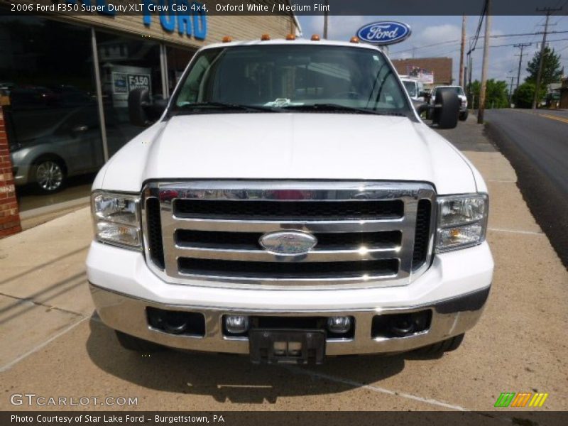 Oxford White / Medium Flint 2006 Ford F350 Super Duty XLT Crew Cab 4x4