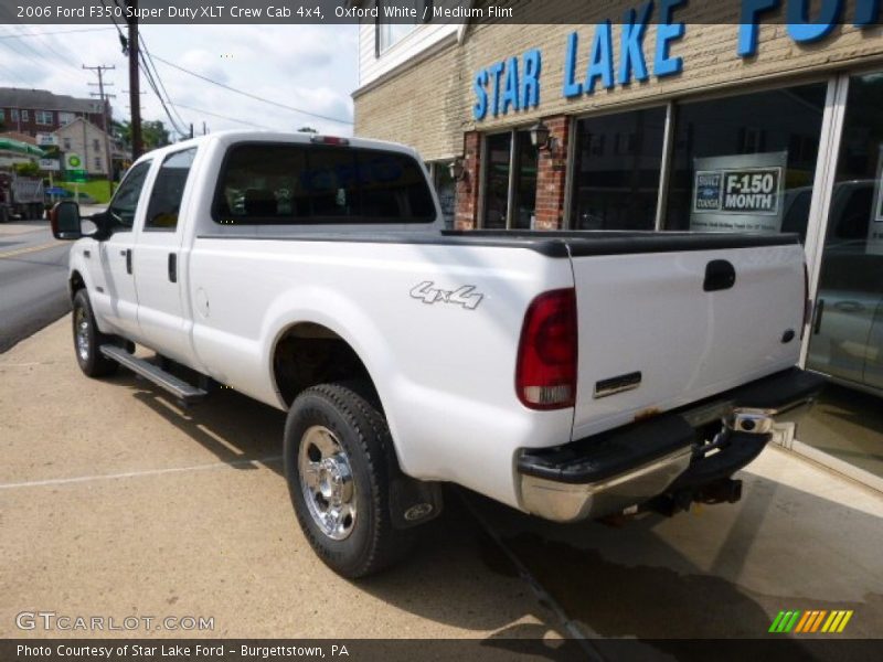 Oxford White / Medium Flint 2006 Ford F350 Super Duty XLT Crew Cab 4x4