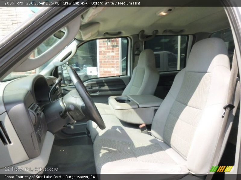 Oxford White / Medium Flint 2006 Ford F350 Super Duty XLT Crew Cab 4x4
